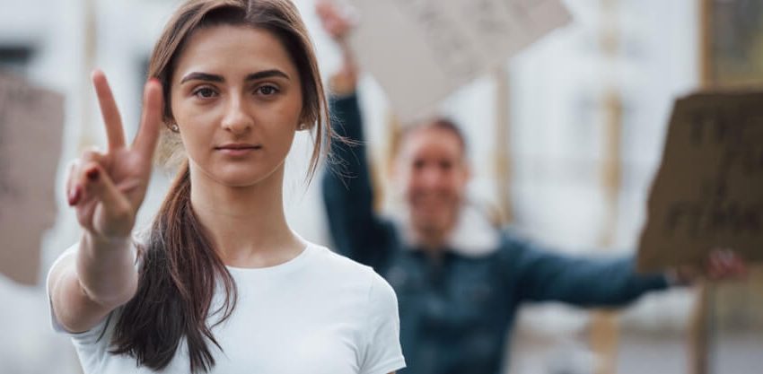 Protest against the black racism took place